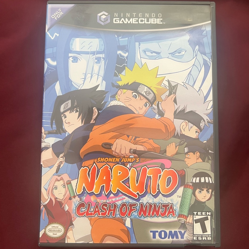 Nintendo GameCube Naruto Clash of Ninja game. Disc, box and booklet.
